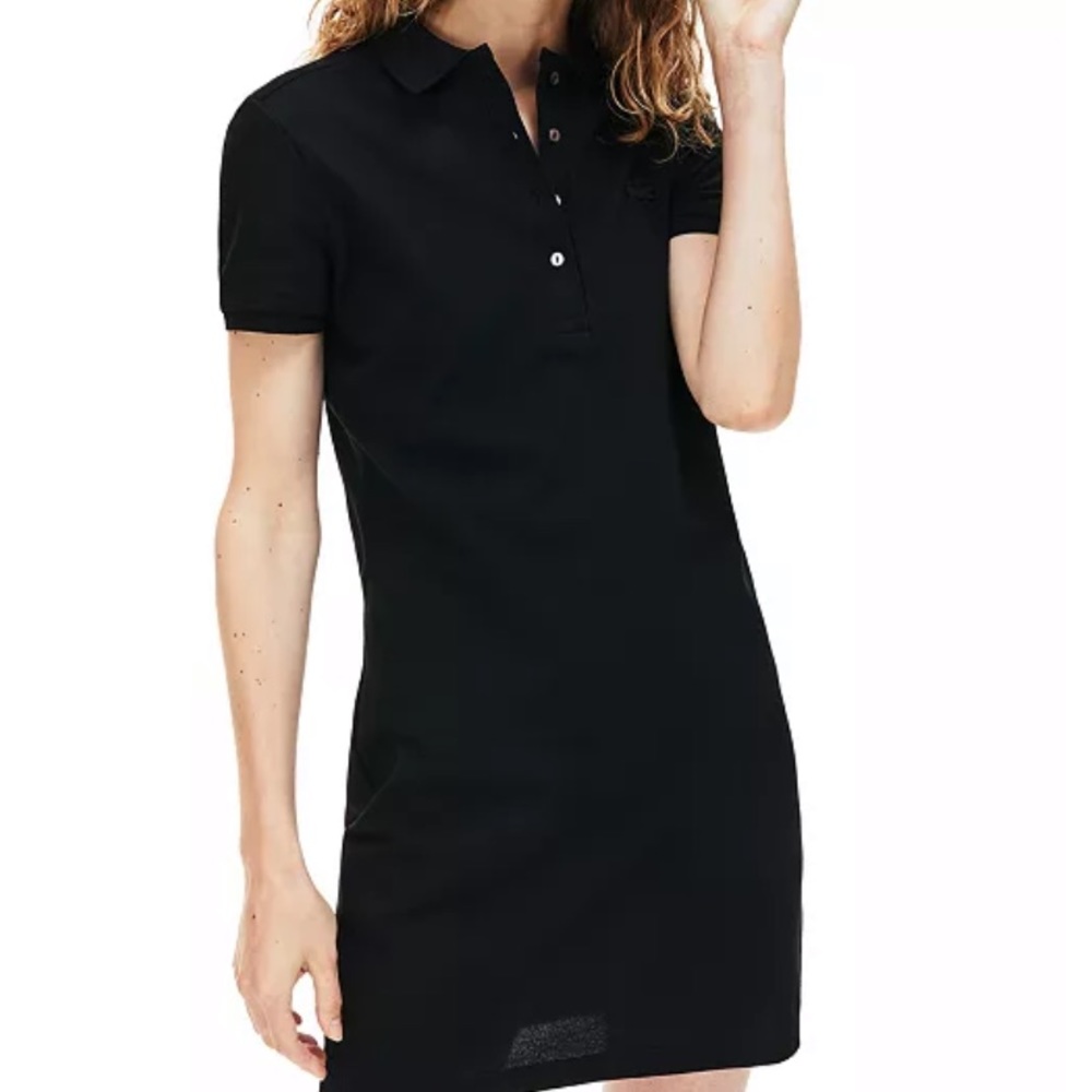 Lacoste Black mini polo dress